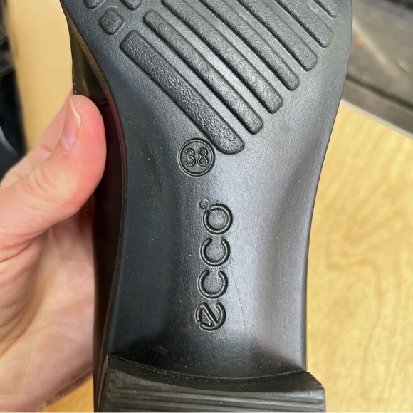 Ecco Pearl Mary Jane Double Strap Heeled Shoe Sz 38 - Picture 5 of 16